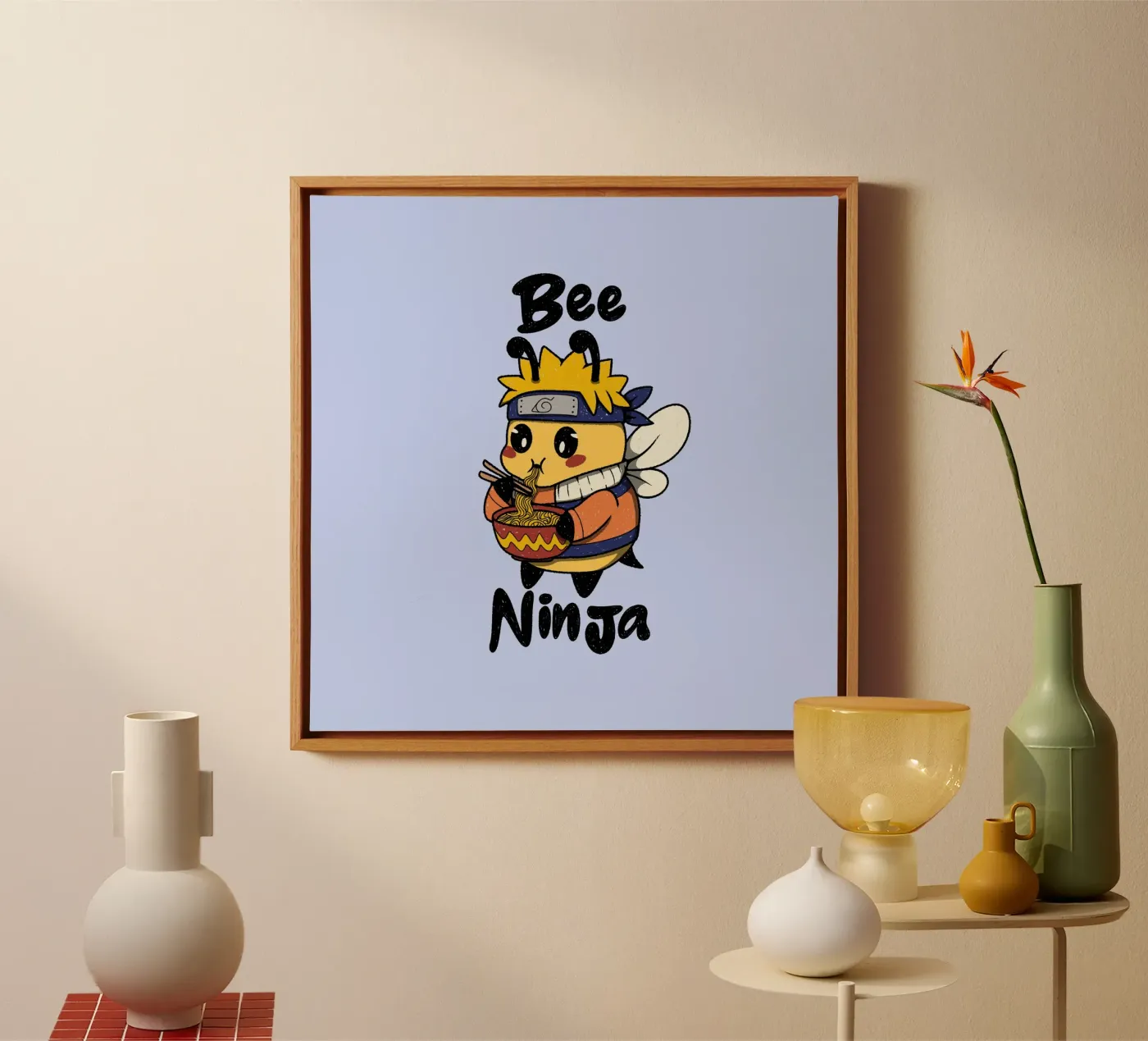 Bee Ninja canvas by Loobs