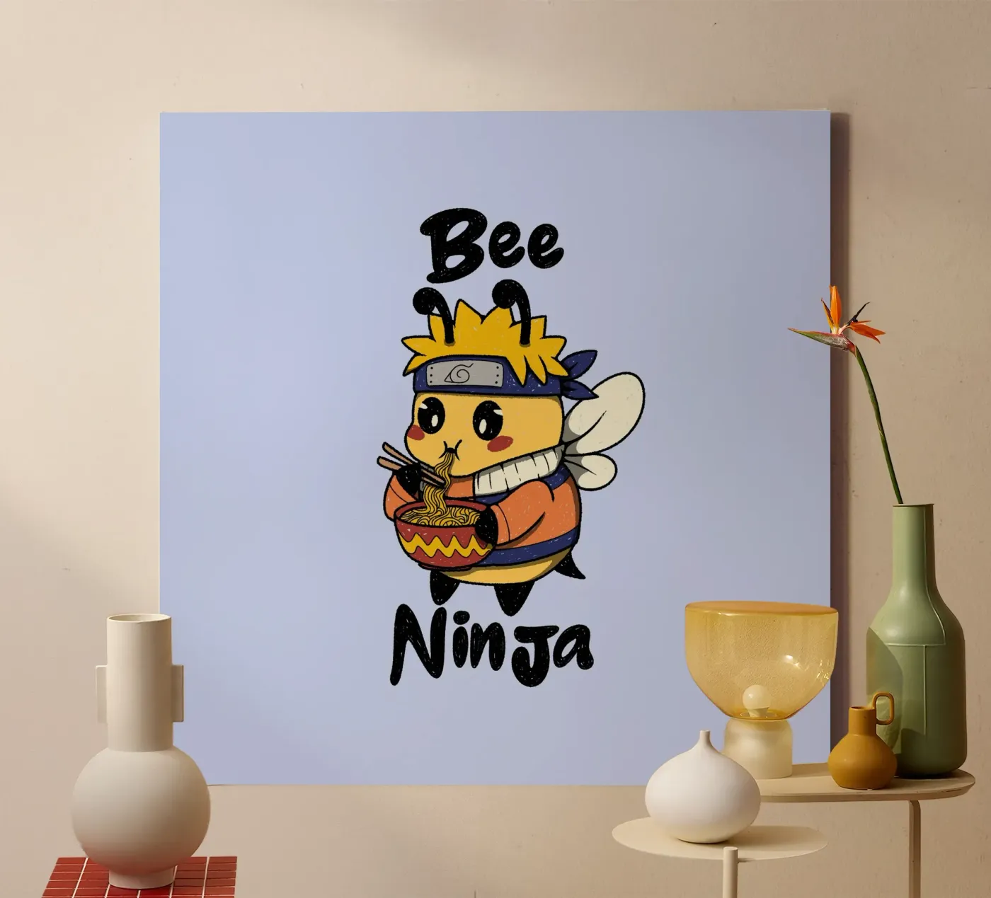 Bee Ninja canvas by Loobs