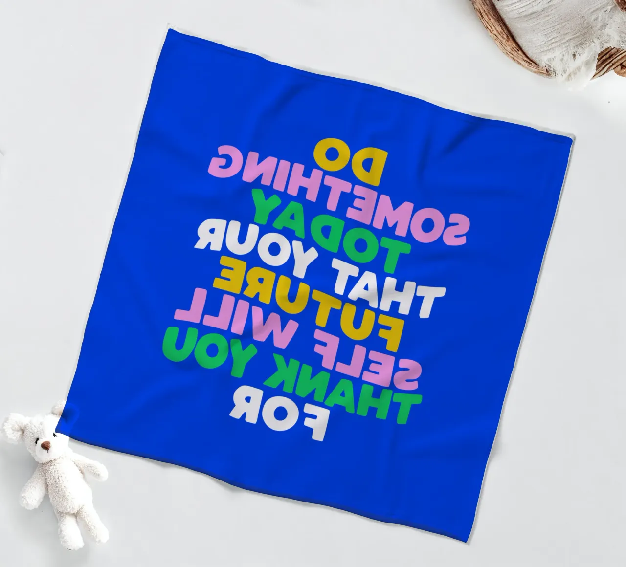 Do Something Today That Your Future Self Will Thank You For fleece blanket by THE MOTIVATED TYPE