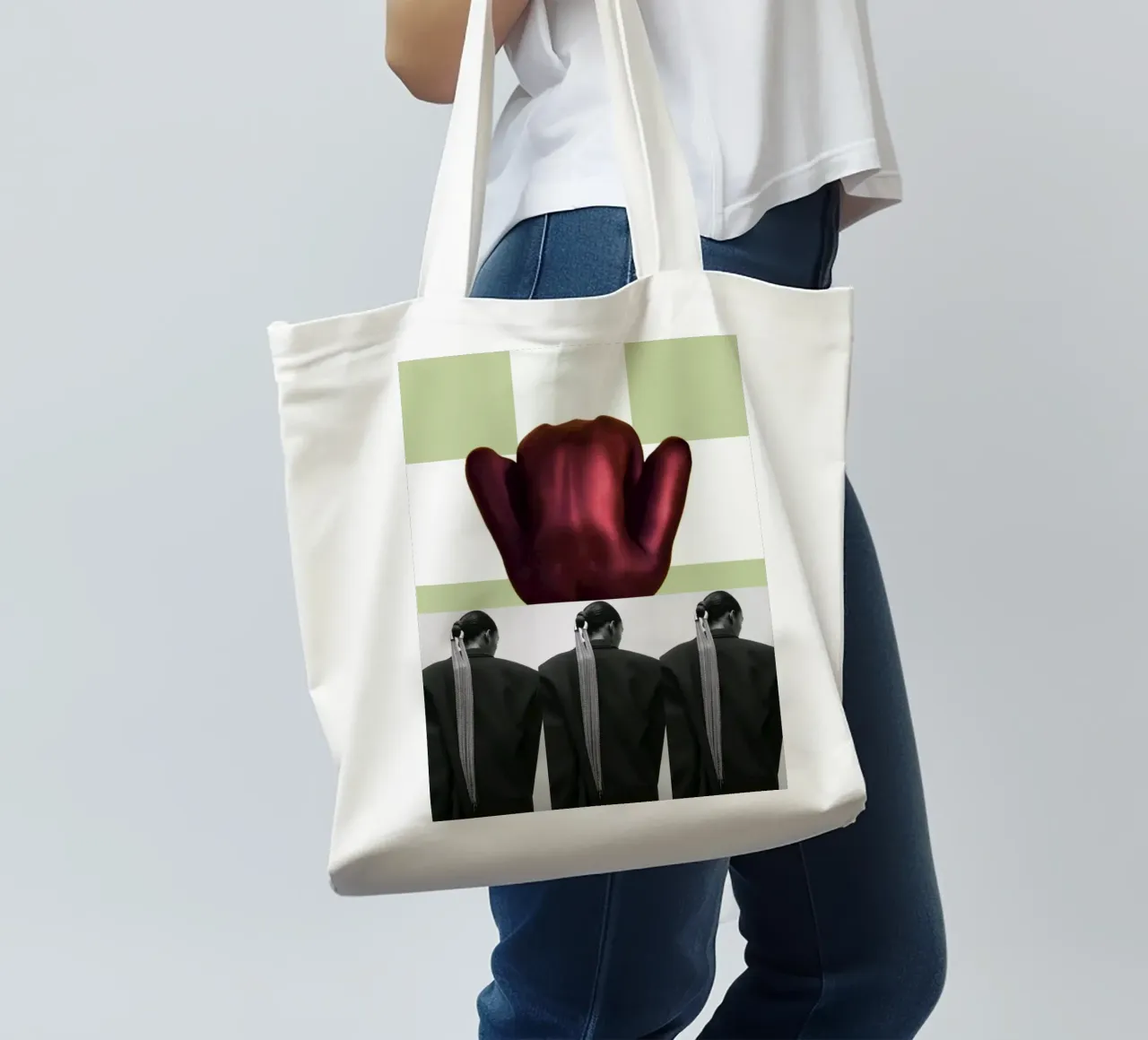 Back tote bag by dekonstruktiv