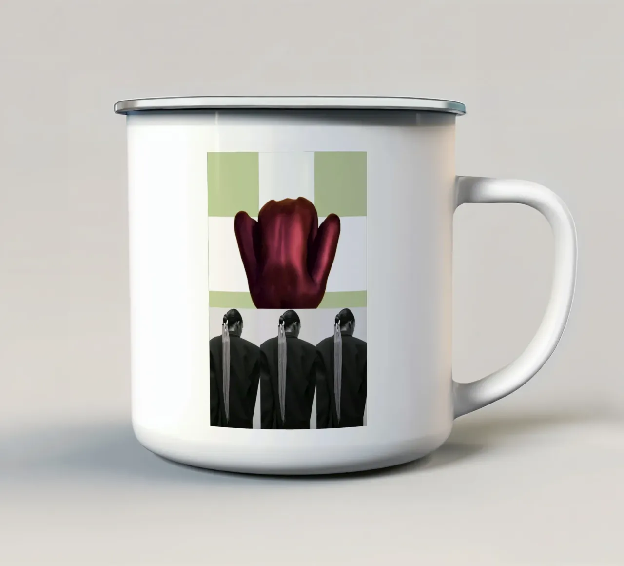 Indietro tazza in smalto da dekonstruktiv