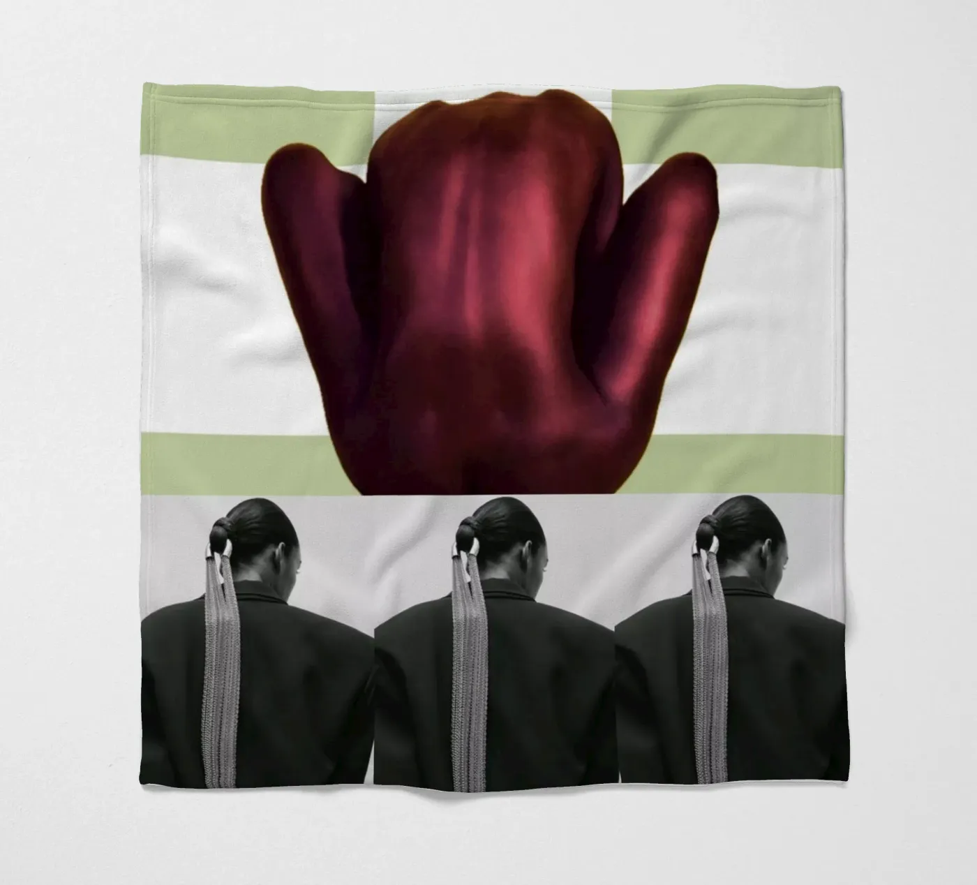 Indietro coperta in pile da dekonstruktiv