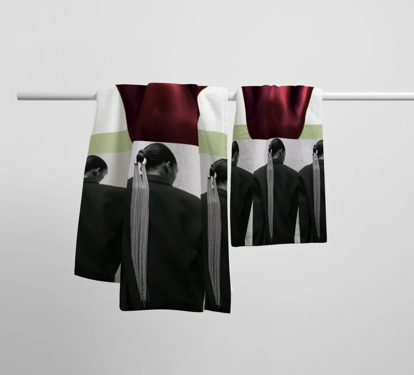 Indietro asciugamano da bagno da dekonstruktiv