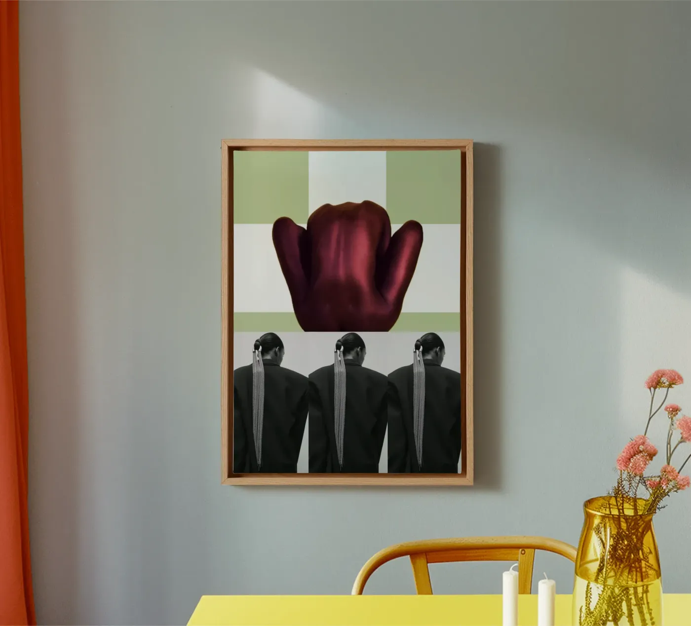 Terug canvas van dekonstruktiv