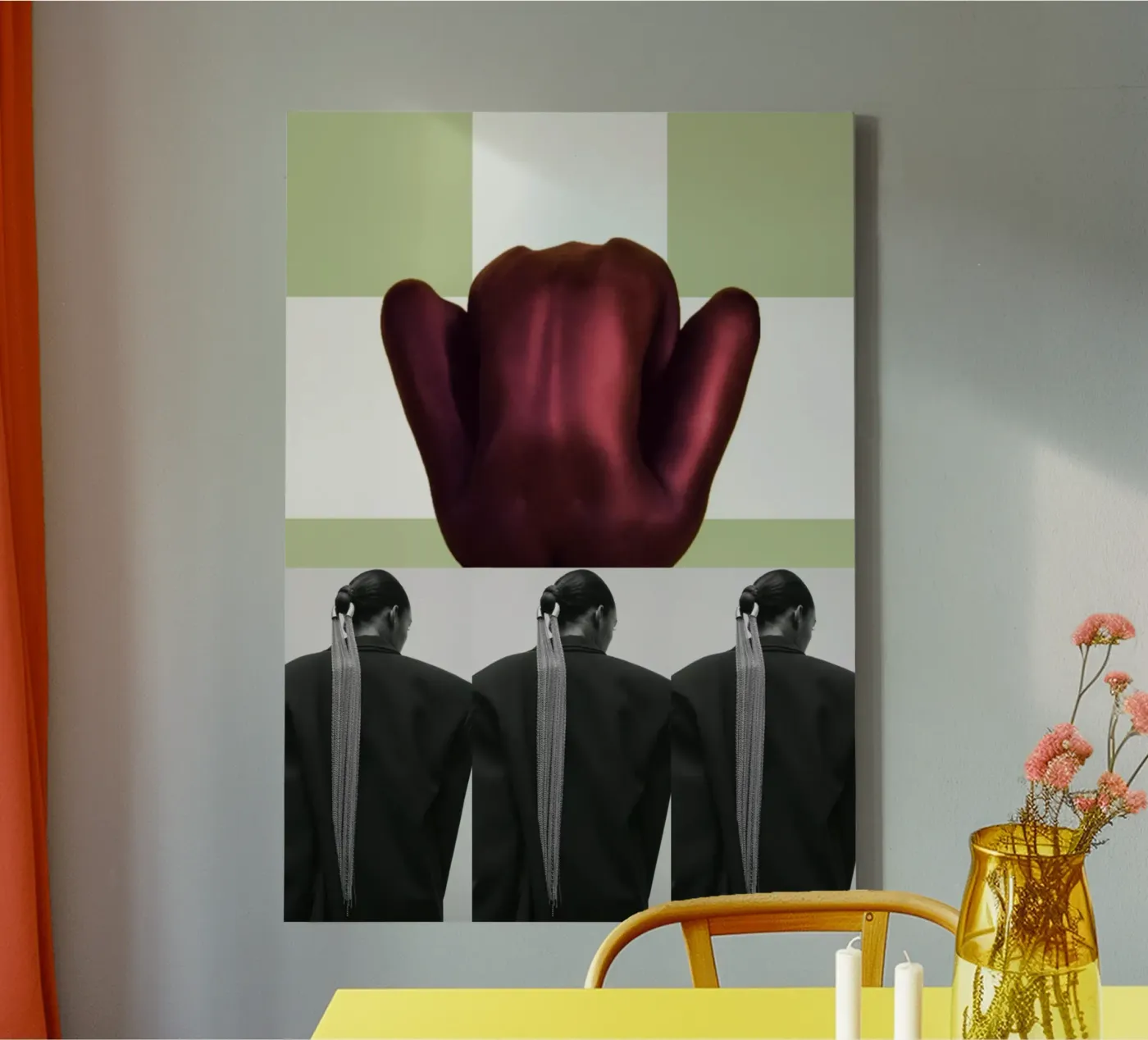 Terug canvas van dekonstruktiv