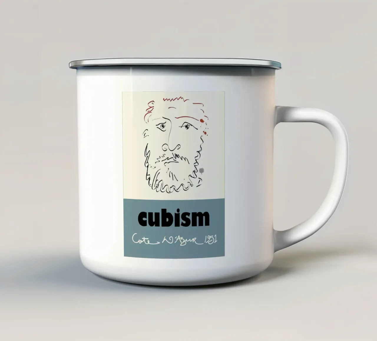 Il Cubismo Picasso tazza in smalto da KOOL STORE
