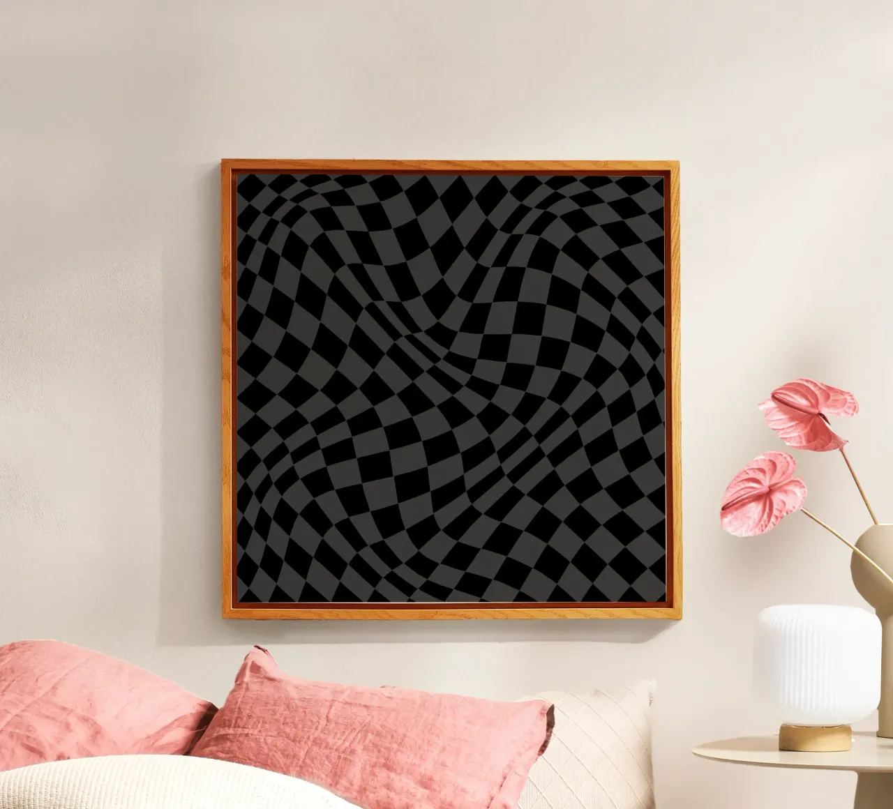 Graphite Wavy Plaid plexiglass da Vivi Nicolin