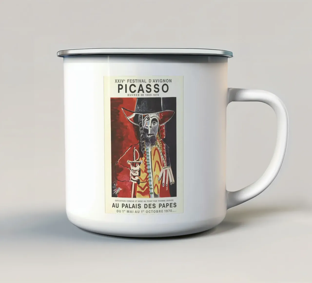 Cranio di Picasso Arte tazza in smalto da KOOL STORE