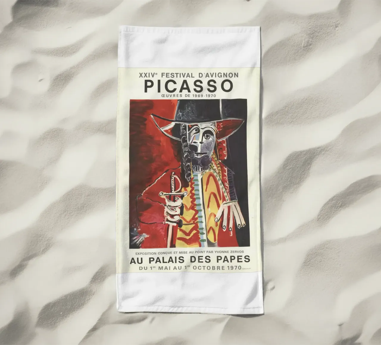 Cranio di Picasso Arte telo mare da KOOL STORE
