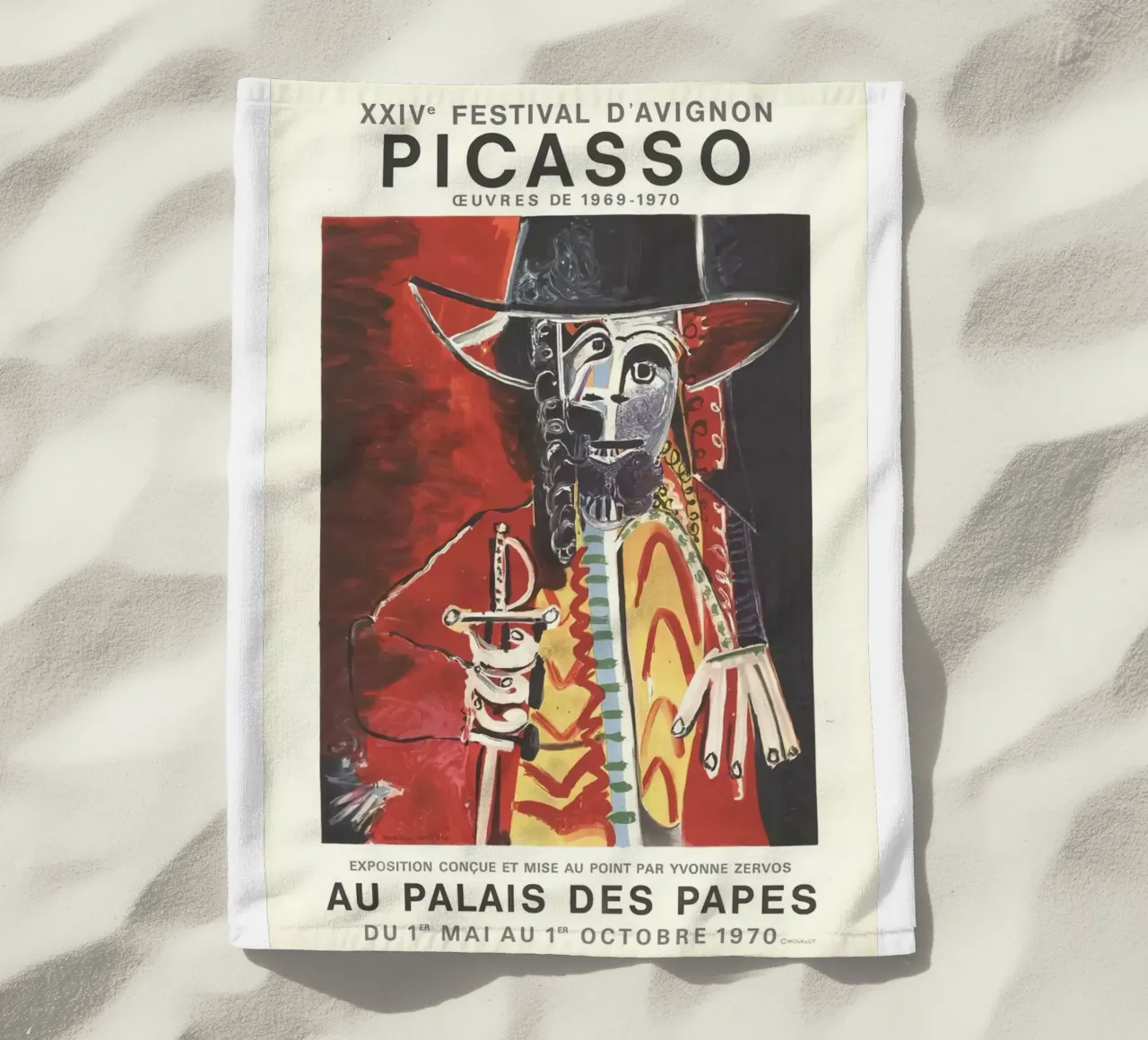 Cranio di Picasso Arte telo mare da KOOL STORE