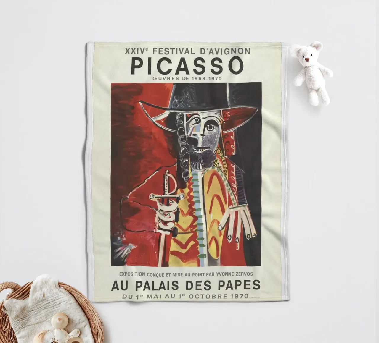 Cranio di Picasso Arte coperta in pile da KOOL STORE