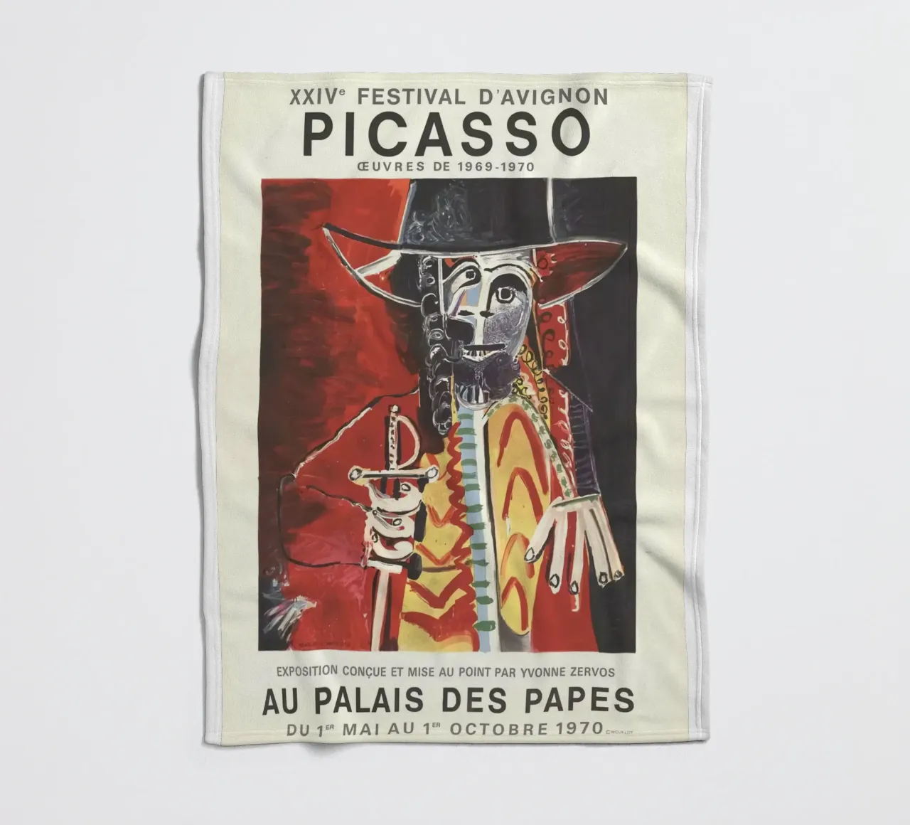 Cranio di Picasso Arte coperta in pile da KOOL STORE