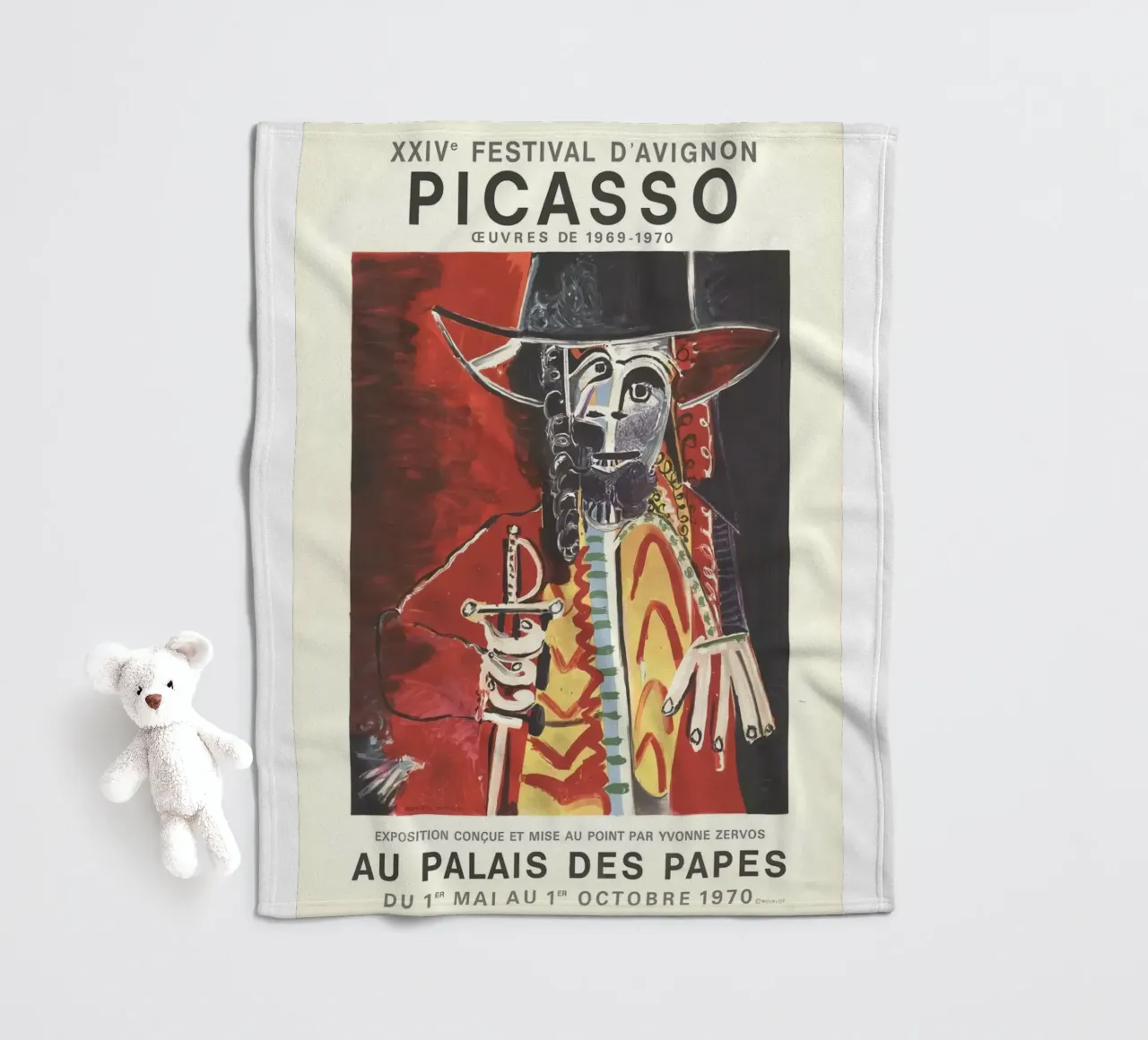 Cranio di Picasso Arte coperta in pile da KOOL STORE