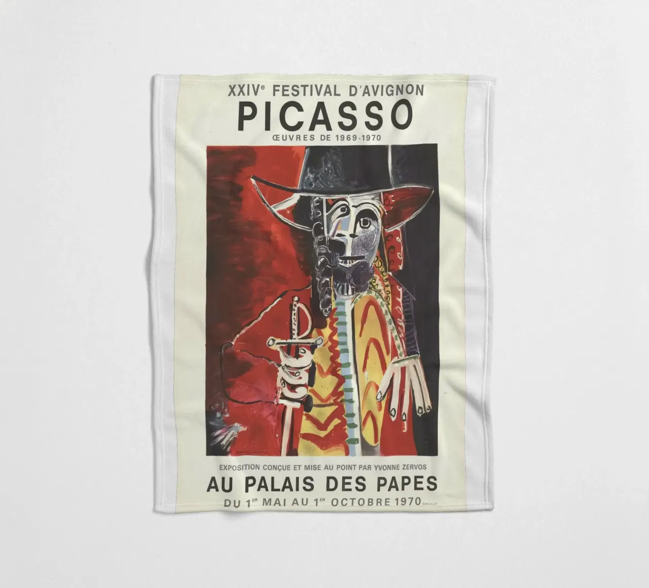 Cranio di Picasso Arte coperta in pile da KOOL STORE
