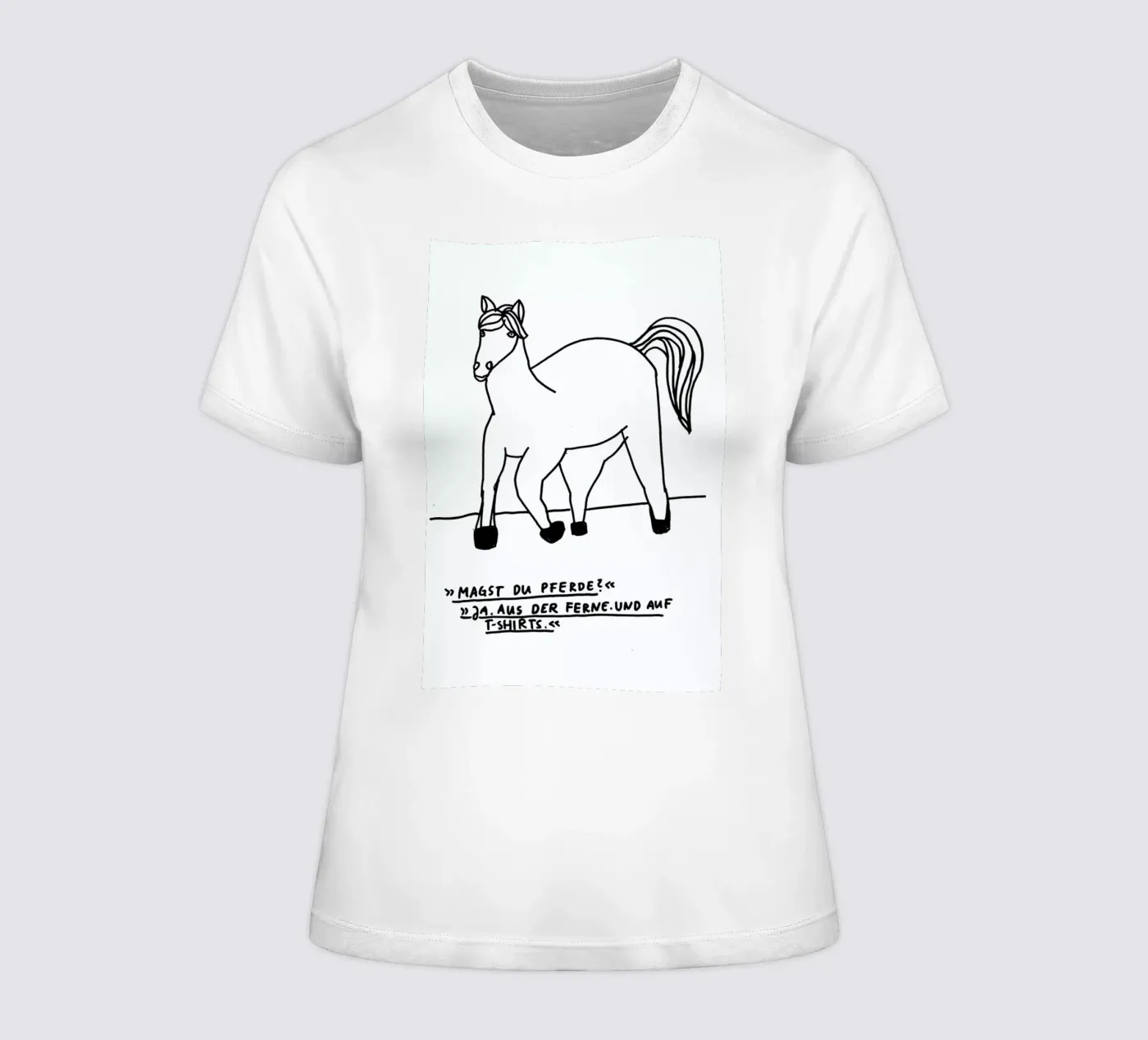 Pferde t-shirt da donna da Herzette