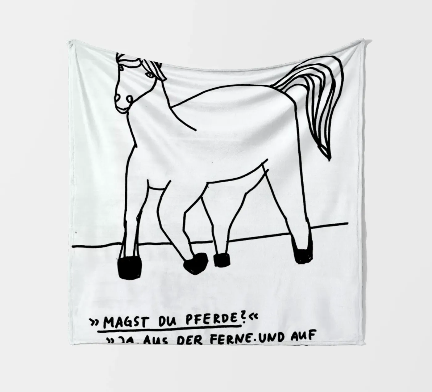 Pferde plaid polaire de Herzette