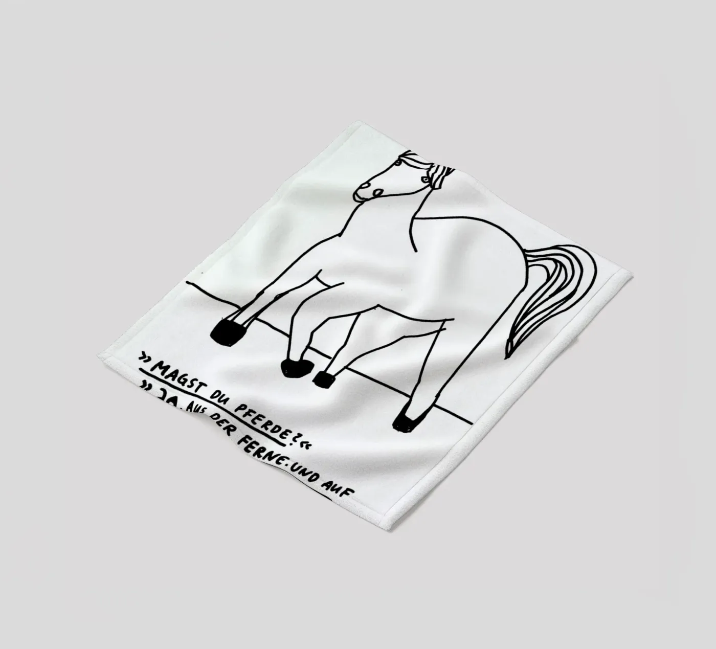 Pferde plaid polaire de Herzette