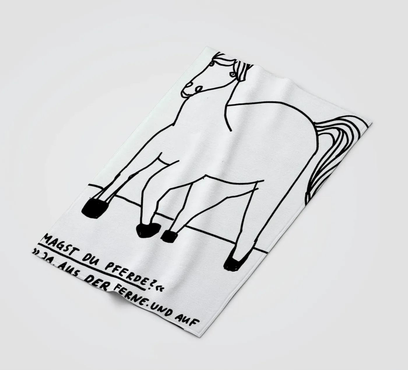 Pferde plaid polaire de Herzette