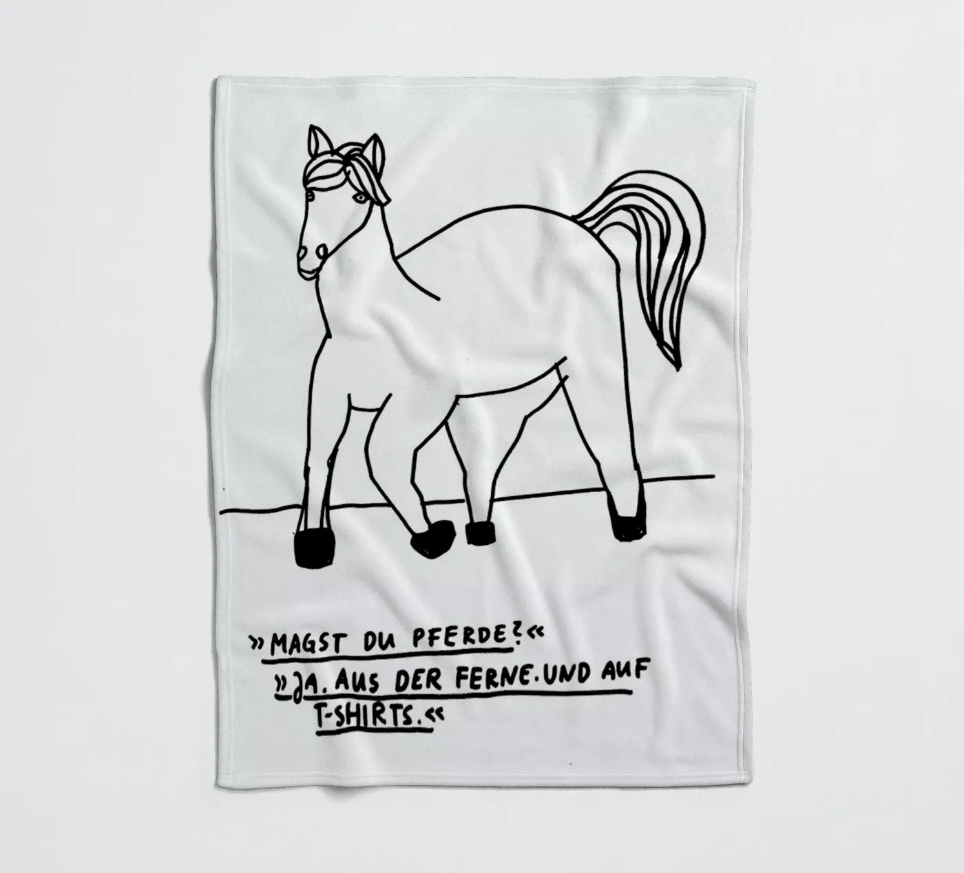 Pferde plaid polaire de Herzette