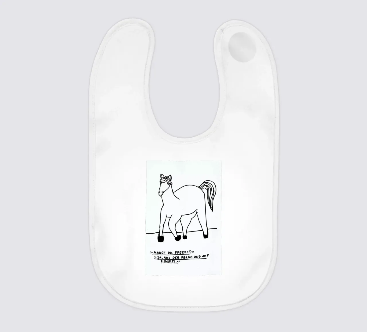 Pferde Babylätzchen von Herzette