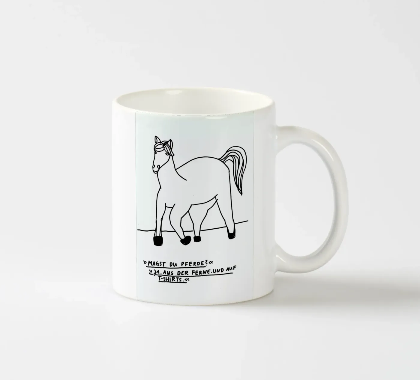 Pferde ceramic mug by Herzette