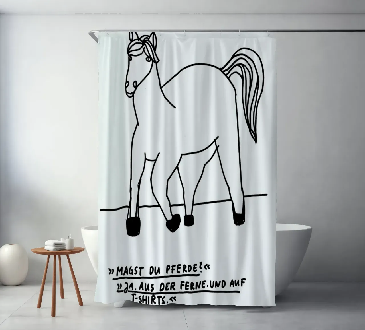 Pferde Duschvorhang von Herzette
