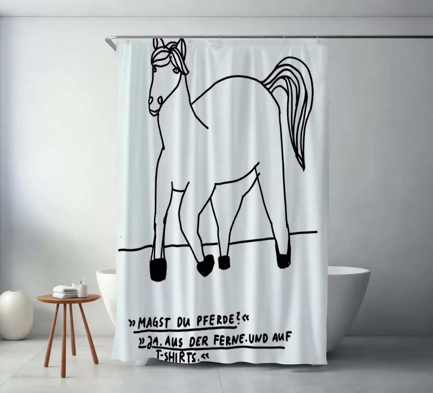 Pferde Duschvorhang von Herzette