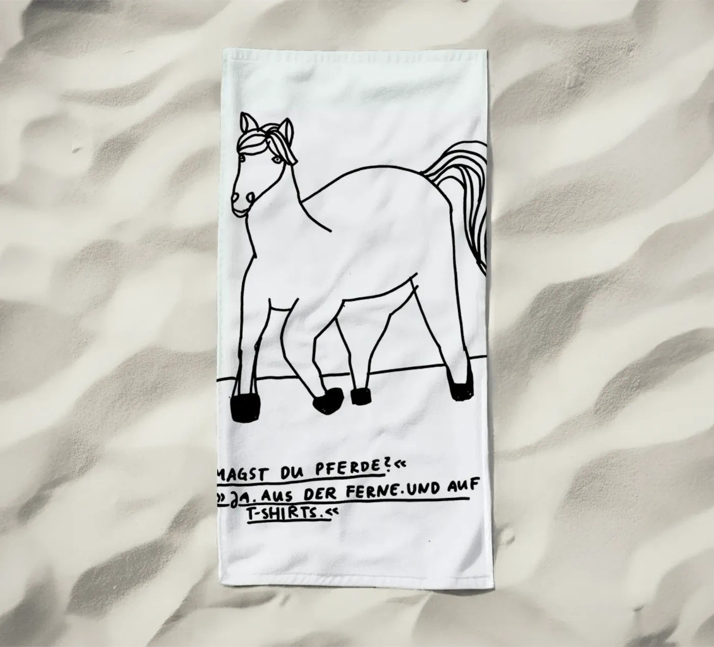 Pferde serviette de plage de Herzette