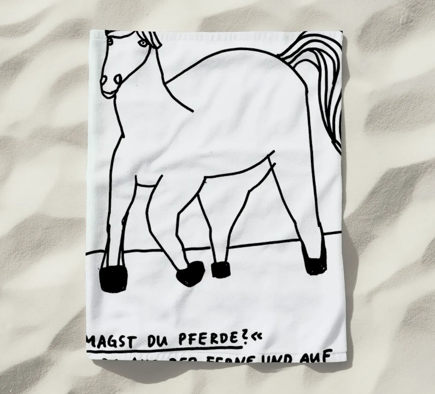 Pferde serviette de plage de Herzette