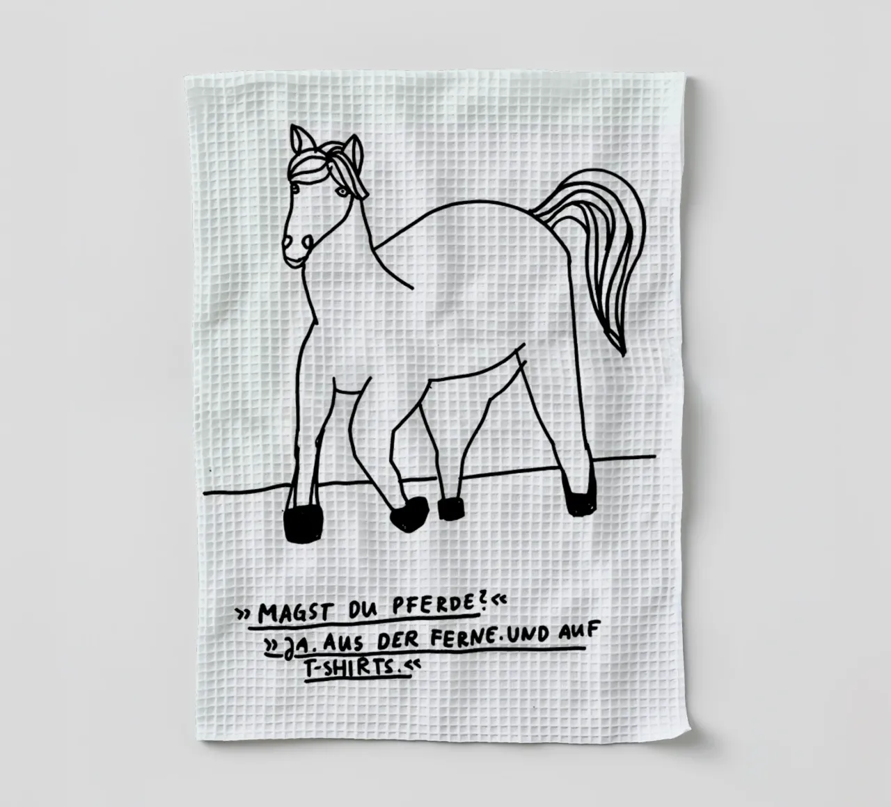 Pferde Geschirrtuch von Herzette