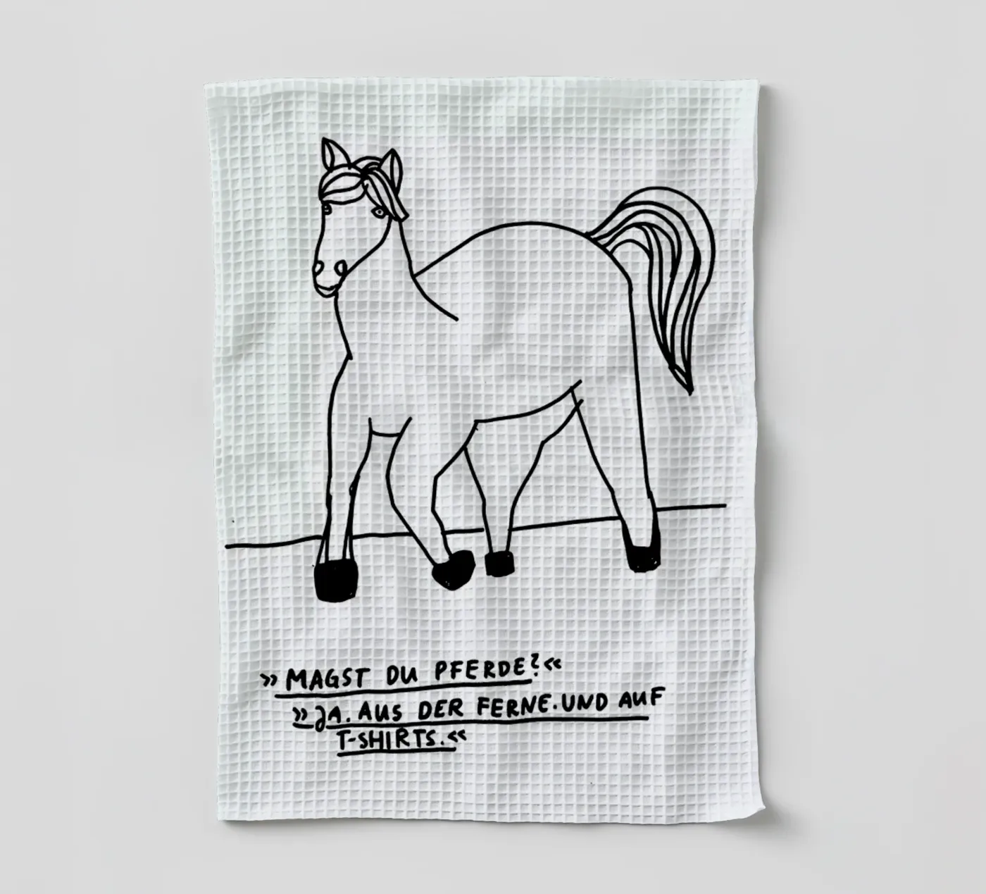 Pferde Geschirrtuch von Herzette