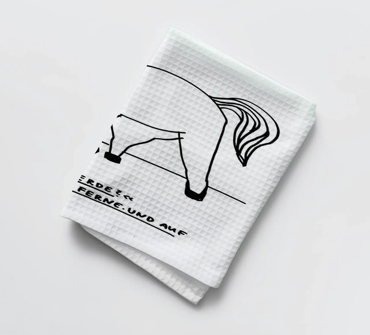 Pferde Geschirrtuch von Herzette