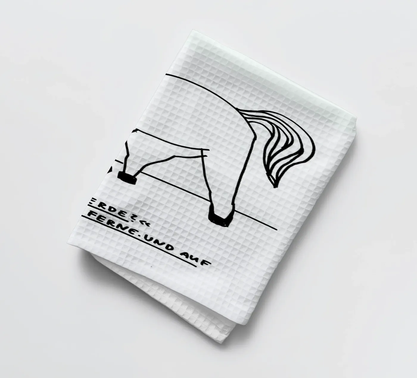 Pferde Geschirrtuch von Herzette