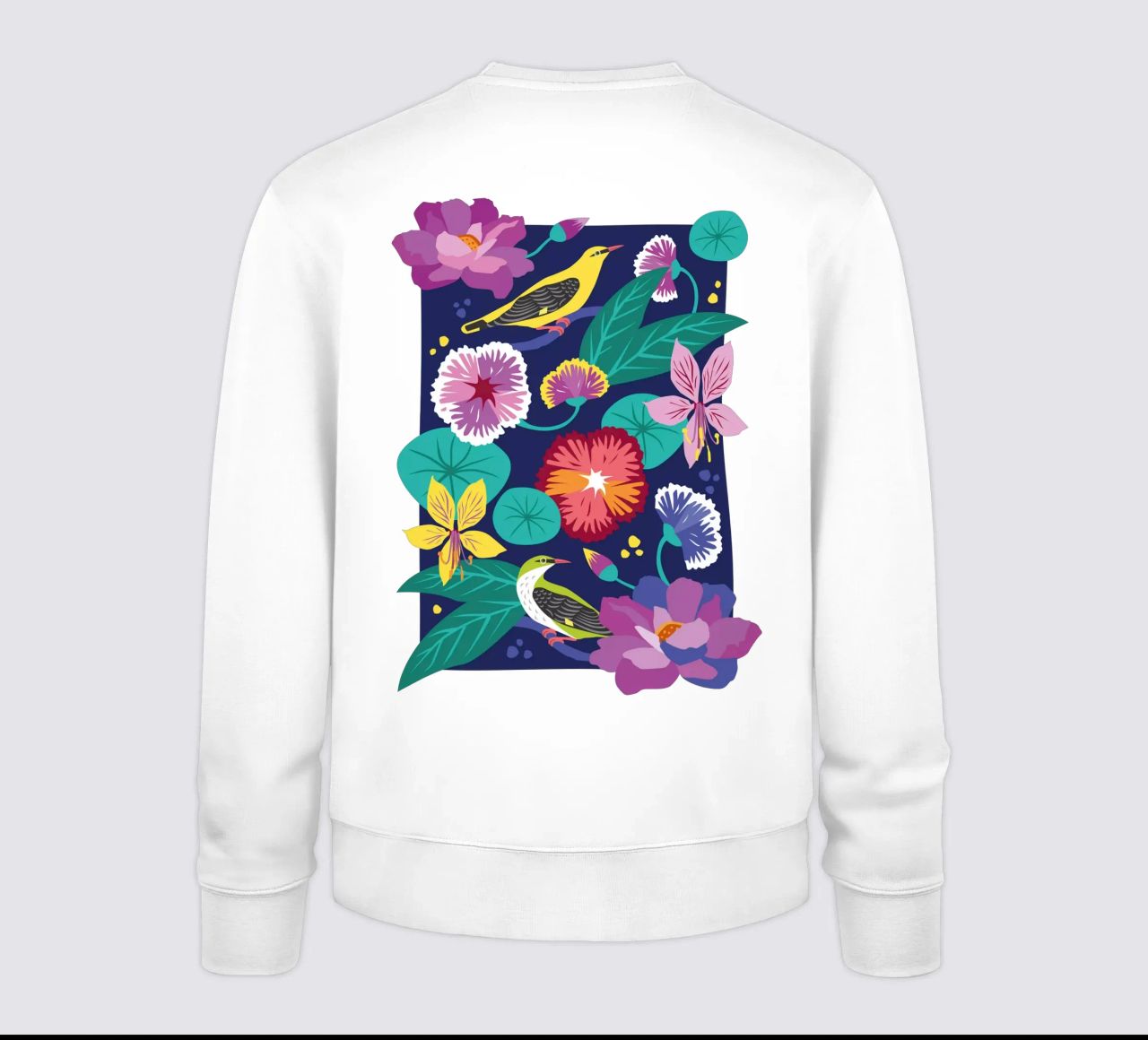 Fiori e uccelli felpa da Schuhmann Design