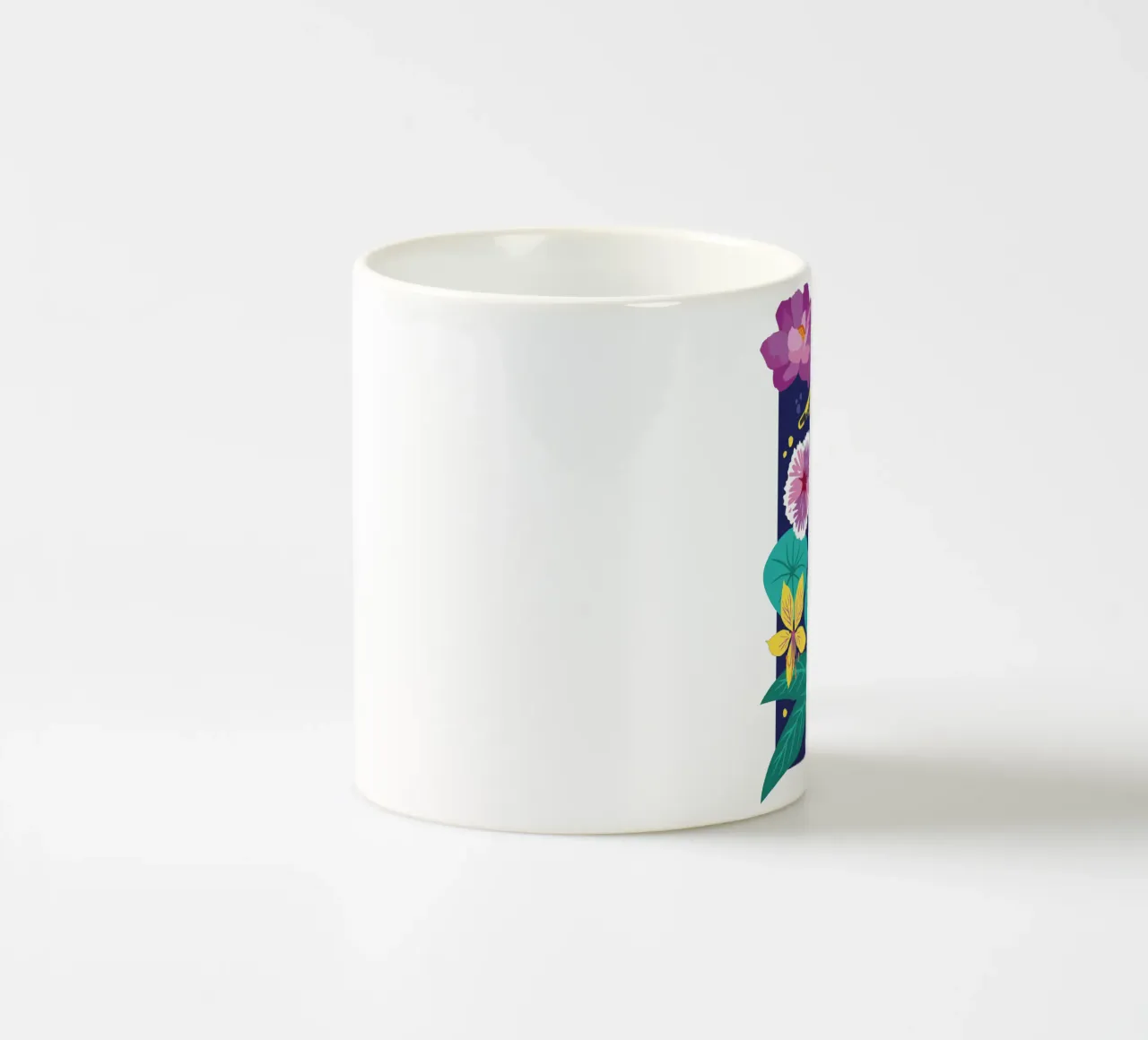 Fiori e uccelli tazza in ceramica da Schuhmann Design