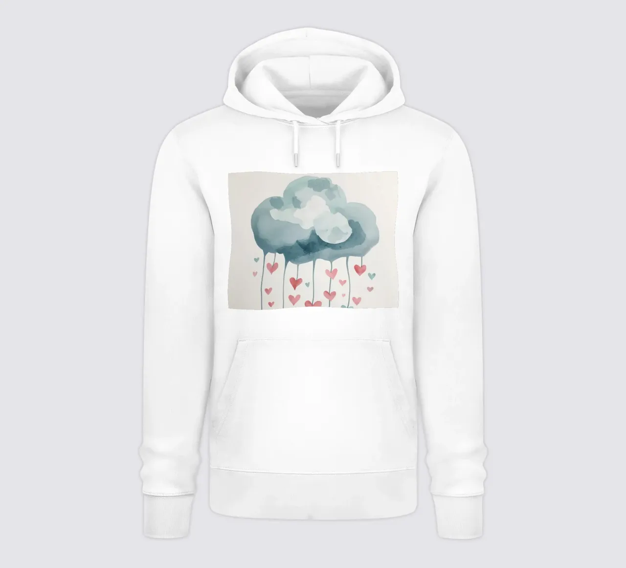Pioggia d'amore felpa con cappuccio da DesignDoodle