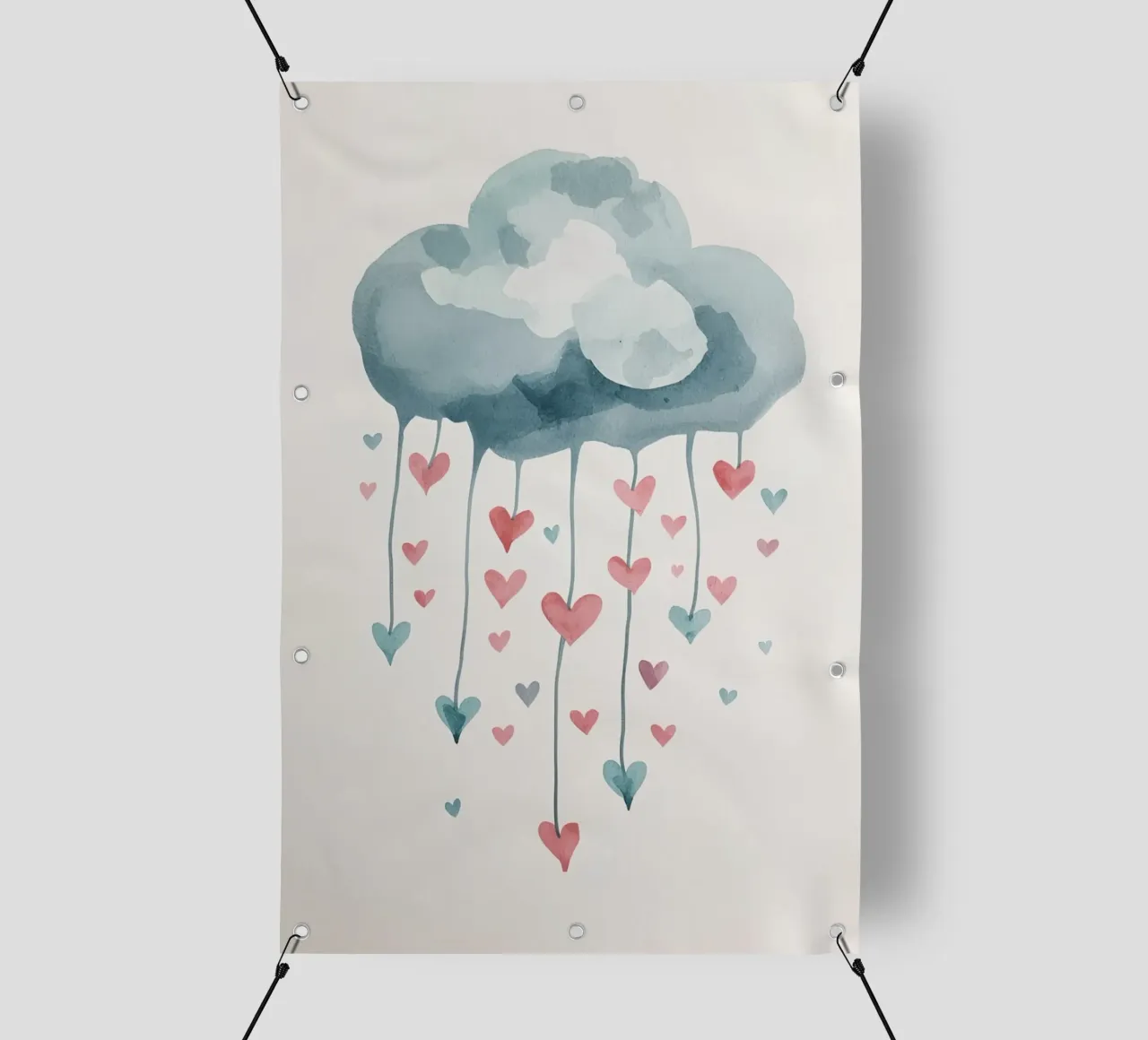 Pioggia d'amore telo in pvc da DesignDoodle