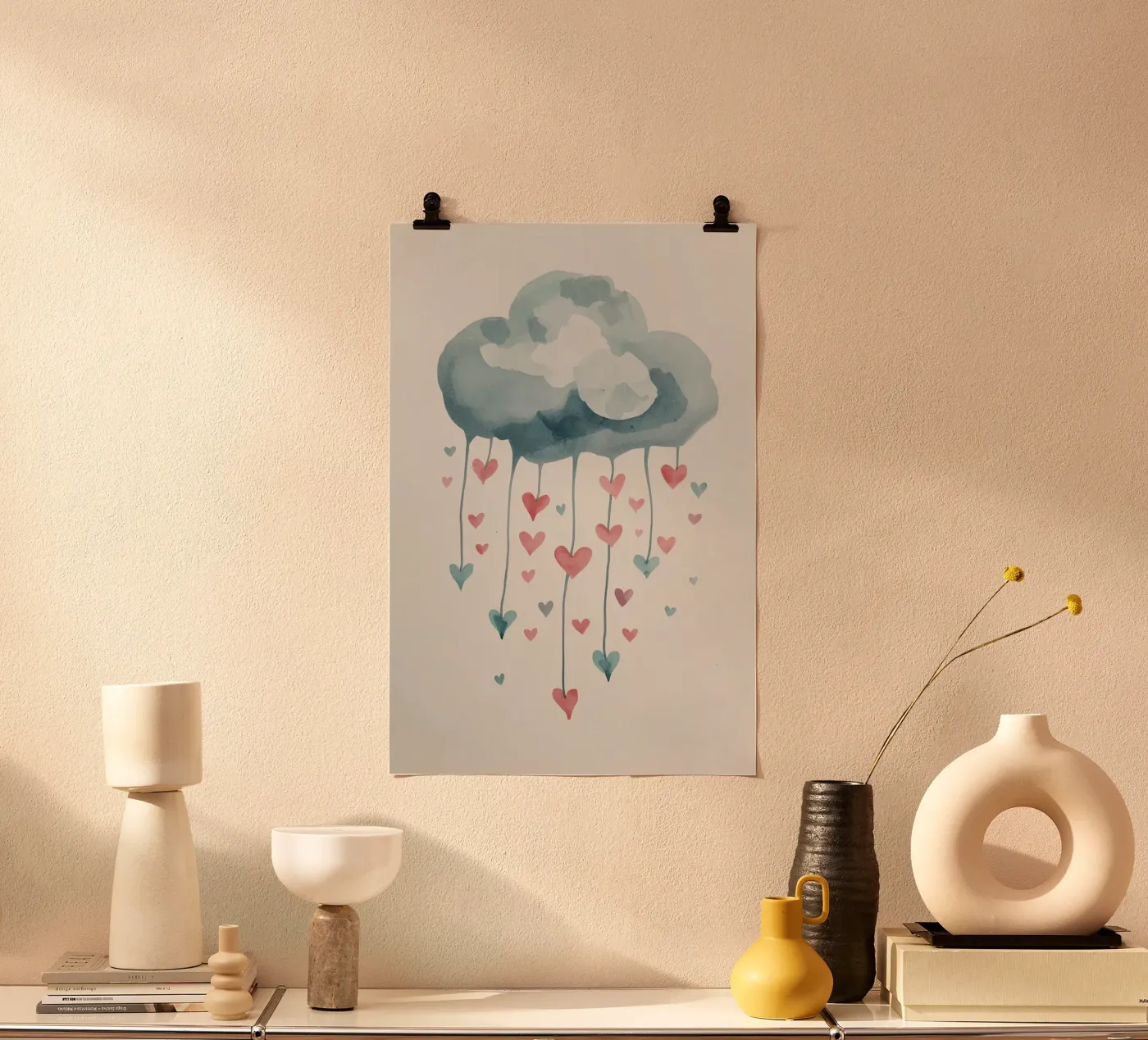 Raining love poster by DesignDoodle
