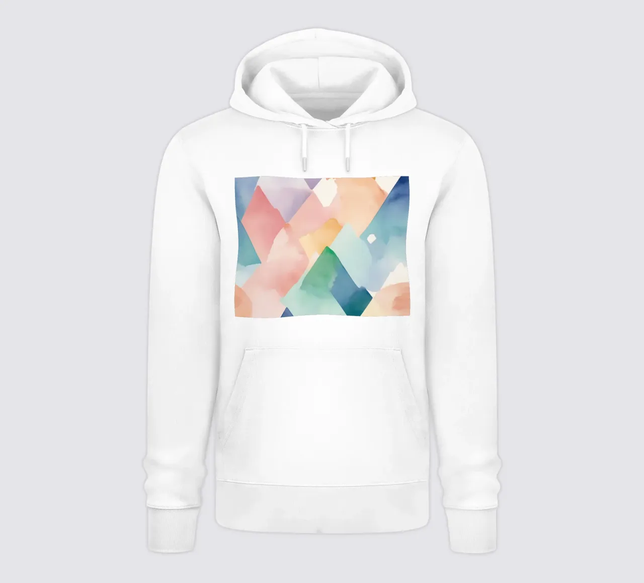 Modello di diamante colorato ad acquerello felpa con cappuccio da DesignDoodle