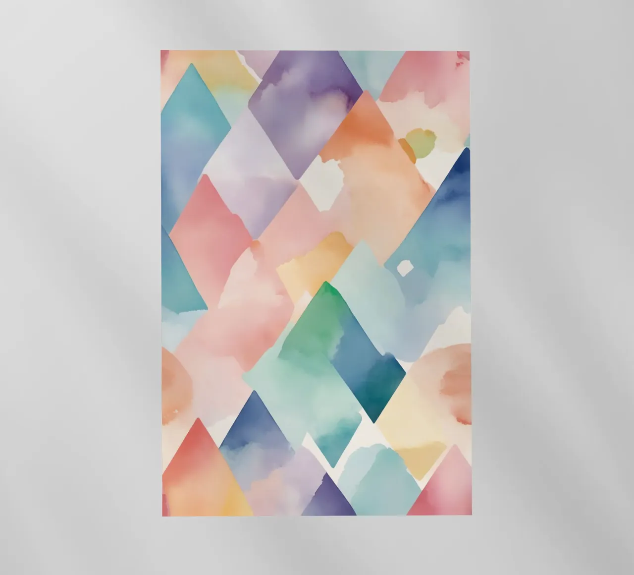 Modello di diamante colorato ad acquerello pellicola backlit da DesignDoodle