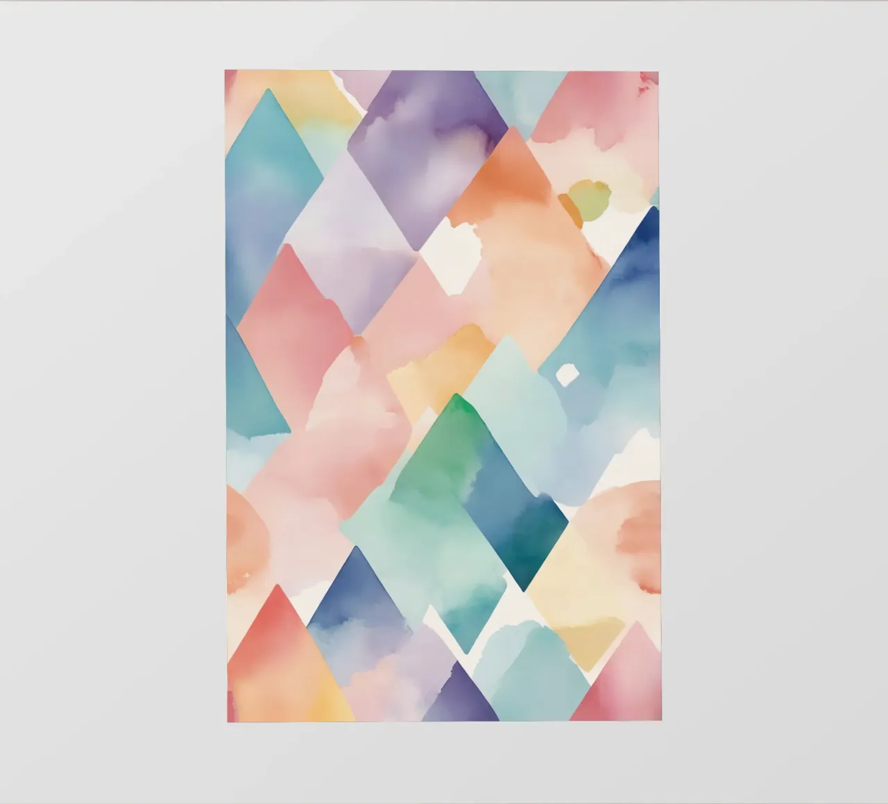 Modello di diamante colorato ad acquerello pellicola backlit da DesignDoodle