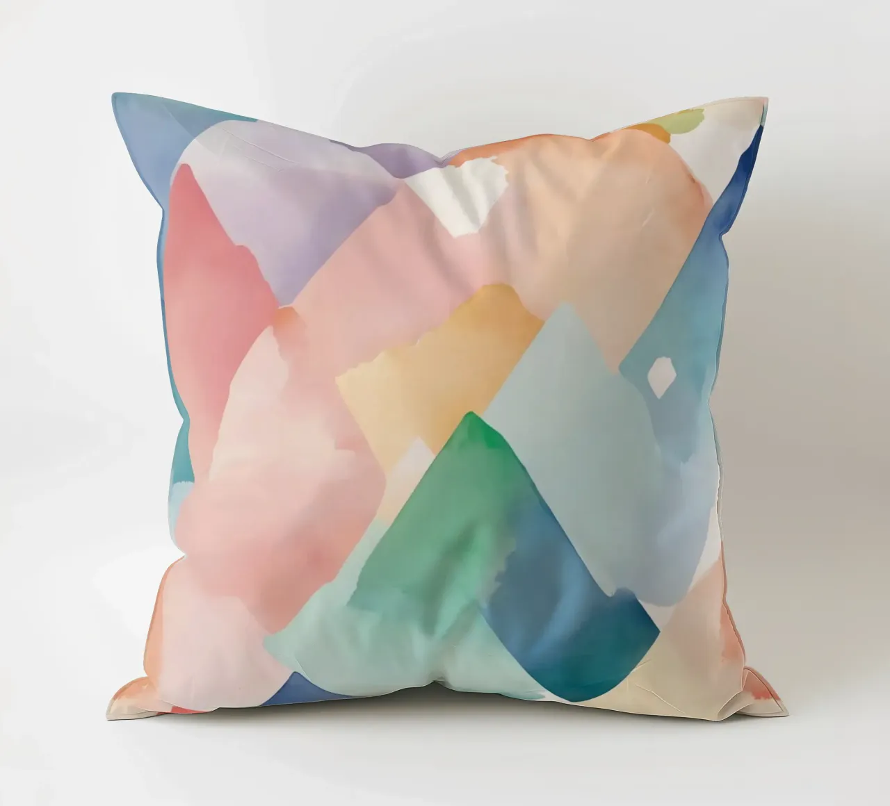 Modello di diamante colorato ad acquerello cuscino da DesignDoodle