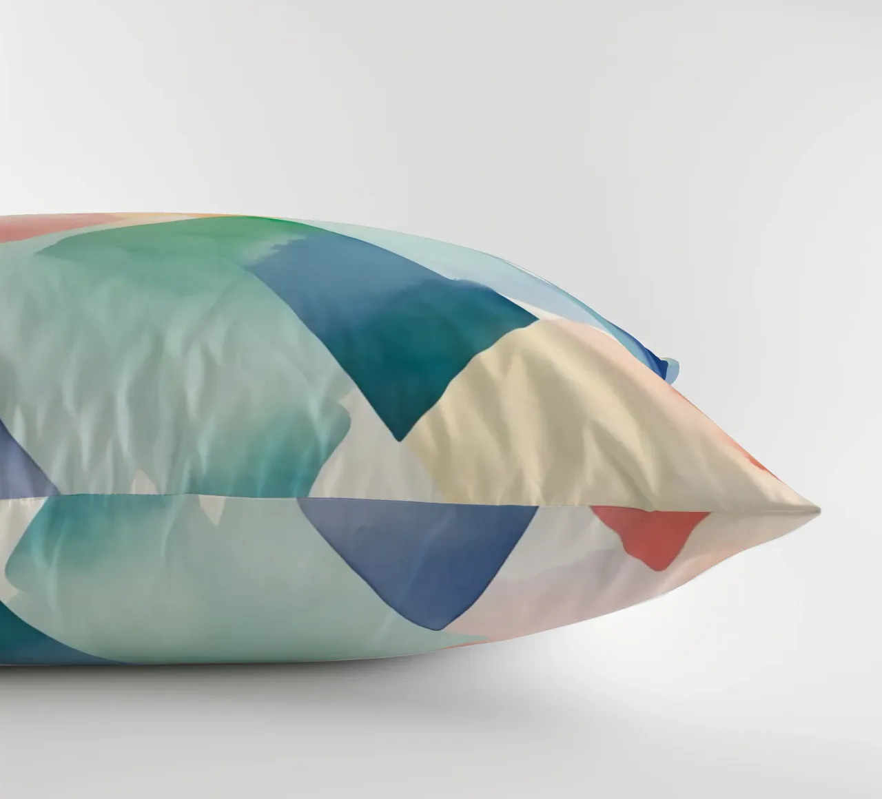 Modello di diamante colorato ad acquerello cuscino da DesignDoodle