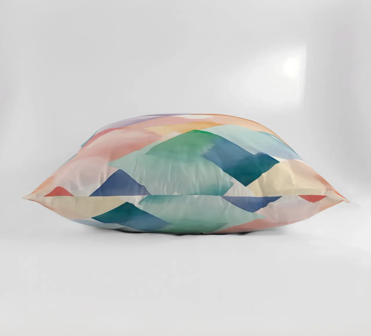 Modello di diamante colorato ad acquerello cuscino da DesignDoodle