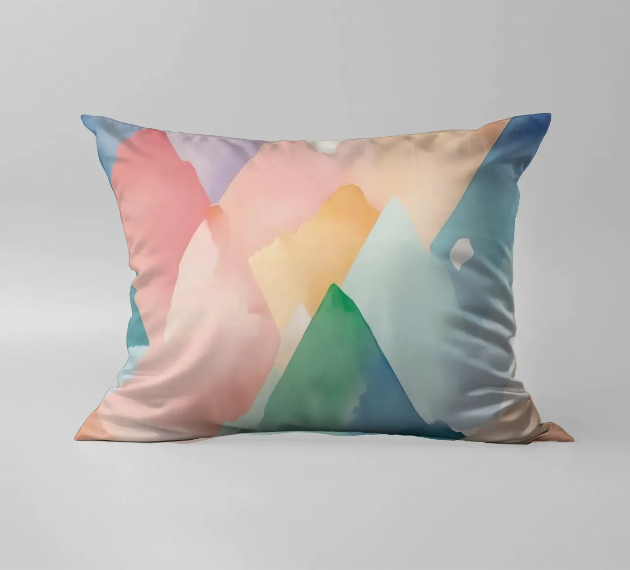 Modello di diamante colorato ad acquerello cuscino da DesignDoodle