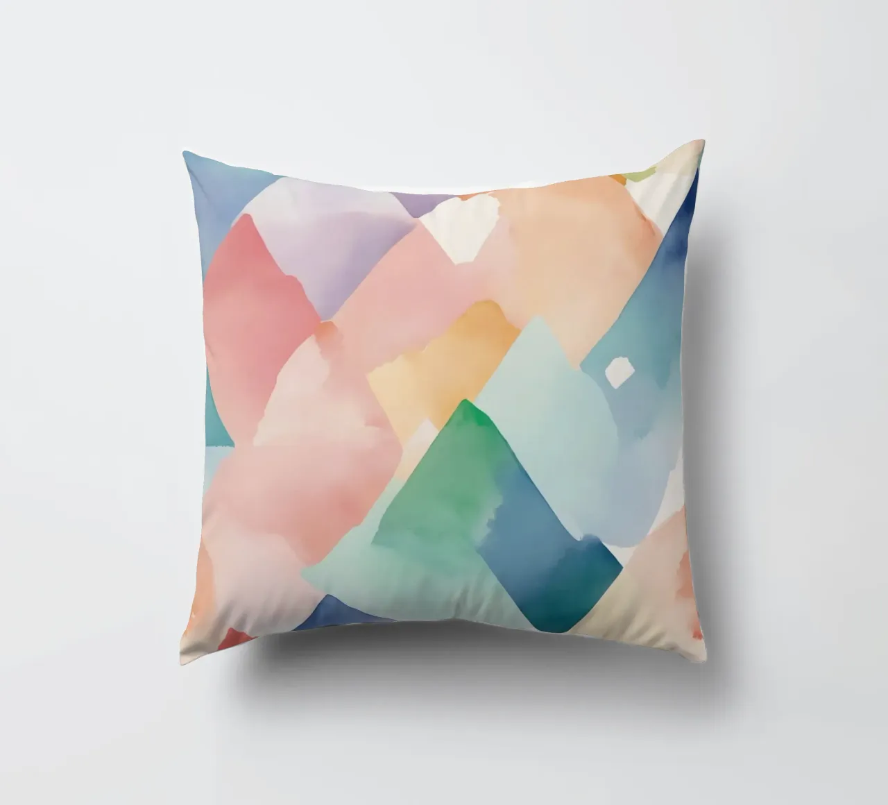 Modello di diamante colorato ad acquerello cuscino da DesignDoodle