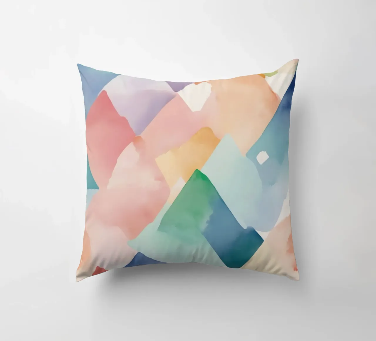 Modello di diamante colorato ad acquerello cuscino da DesignDoodle