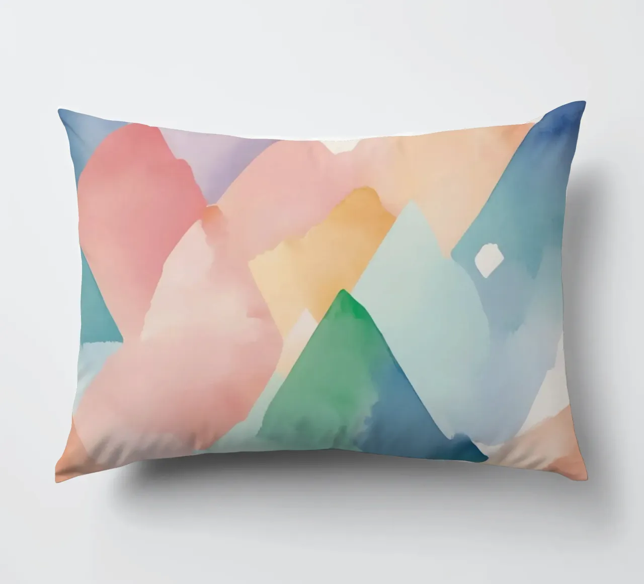 Modello di diamante colorato ad acquerello cuscino da DesignDoodle