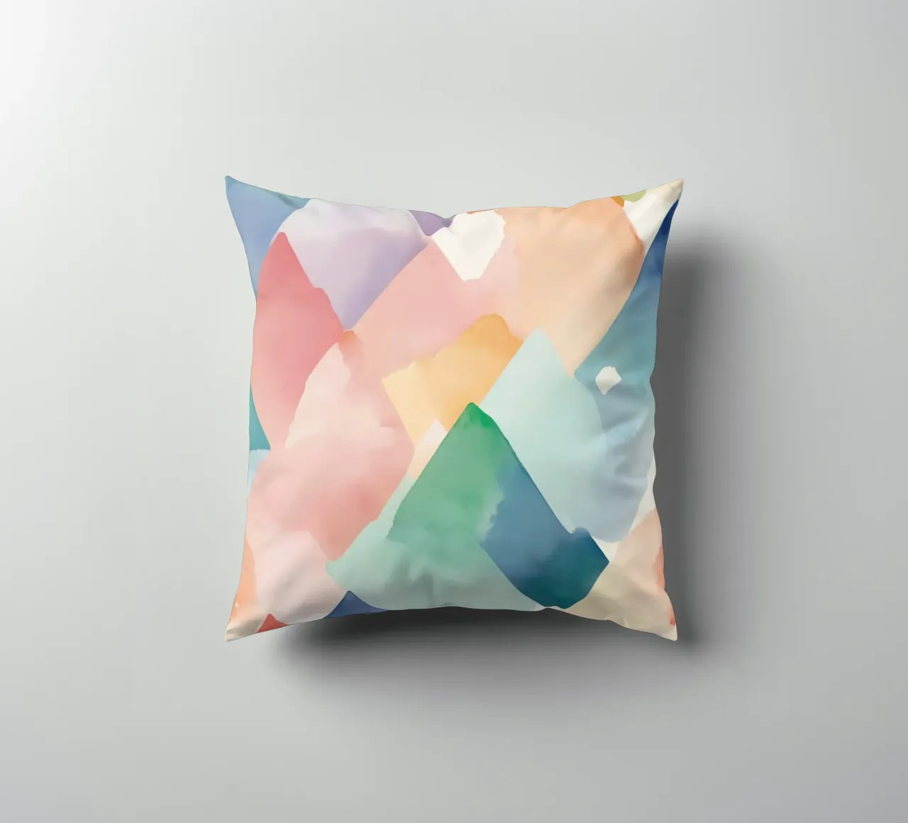 Modello di diamante colorato ad acquerello cuscino da DesignDoodle
