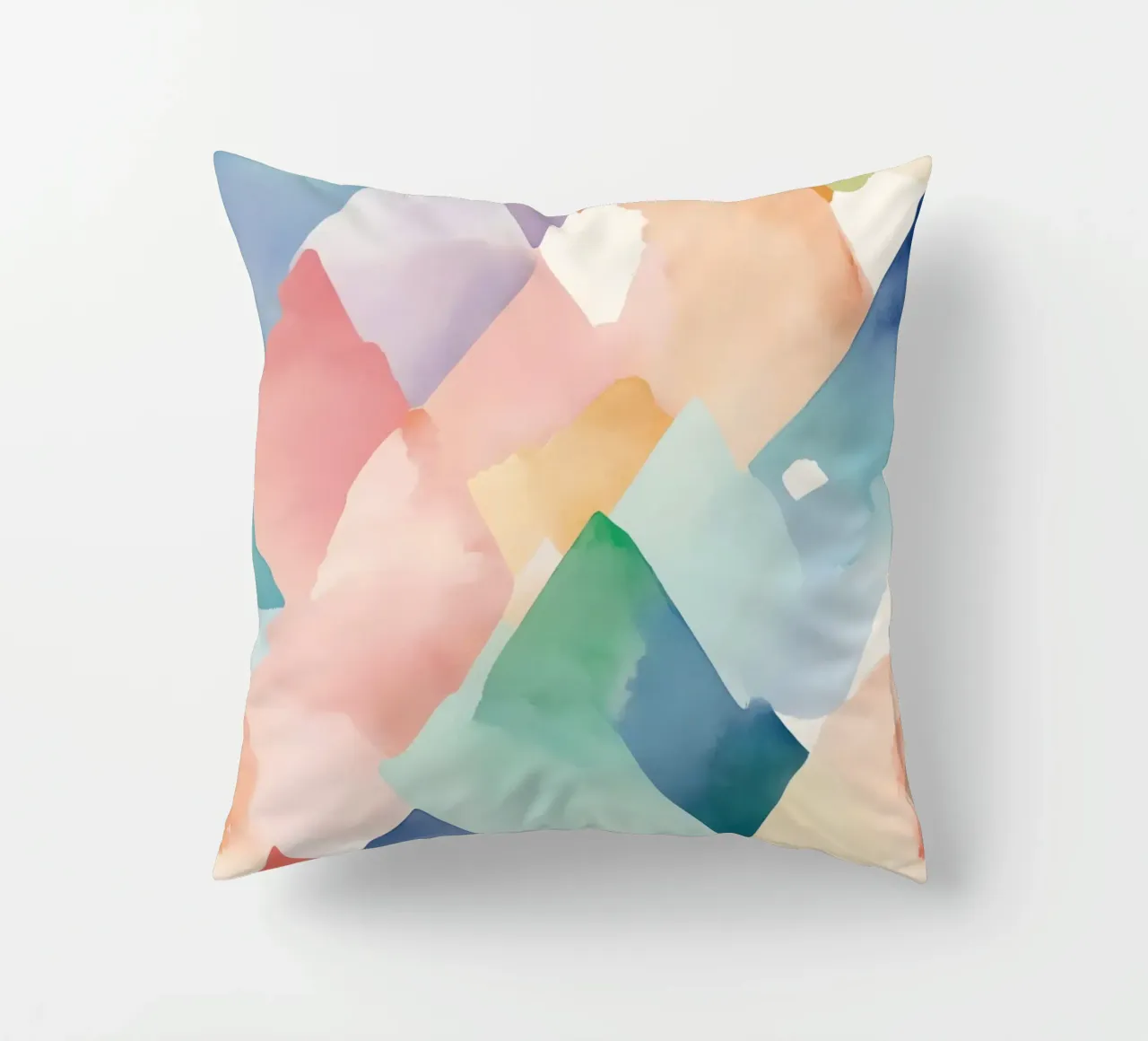 Modello di diamante colorato ad acquerello cuscino da DesignDoodle
